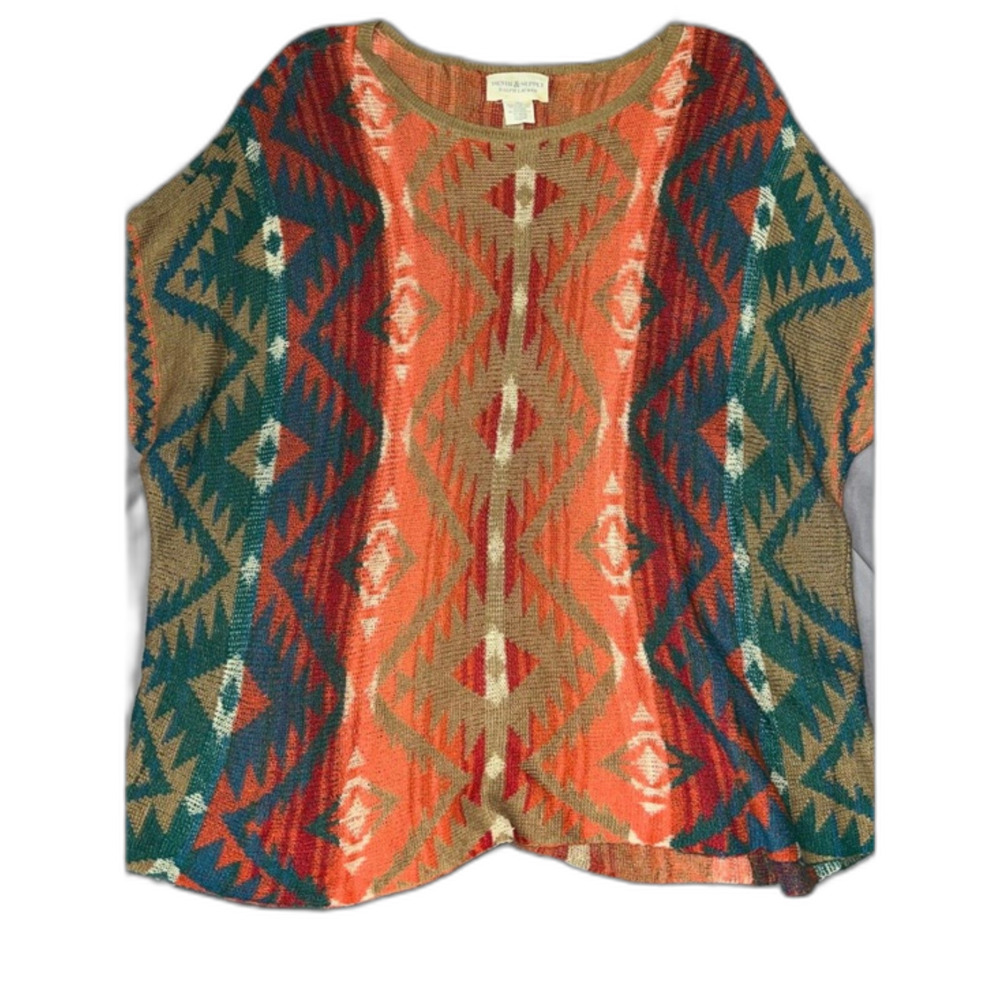 Ralph Lauren Denim and Supply Southwest Aztec Print Lightweight Knit Top